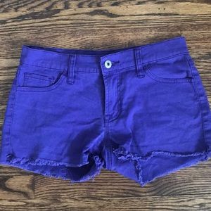 Purple shorts